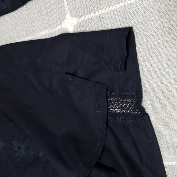 J. Crew Embroidered Top, Color Navy, Size 0P - Picture 14 of 16